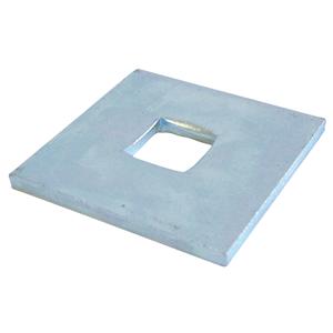 M16 SQ Hole 100x100x10mm Square Plate Washers Self Colour